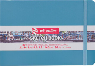 Skicák Art Creat. v pevné vazbě modrý 15x21 140g - 
