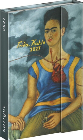 Týdenní magnetický diář Frida Kahlo 2027, 11 x 16 cm - 
