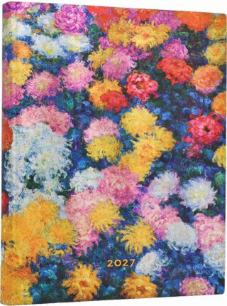 Diář Paperblanks 2027 Monet’s Chrysanthemums Ultra Denní - 12M, Ultra - 