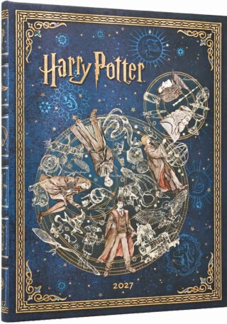 Diář Paperblanks 2027 Legends of Hogwarts Diary Ultra Vertical - 12M, Ultra, horizontální - 