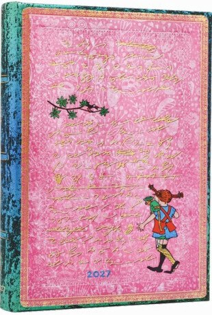 Diář Paperblanks 2027 Astrid Lindgren, Pippi Longstocking Midi Denní - 12M, Midi, denní - 