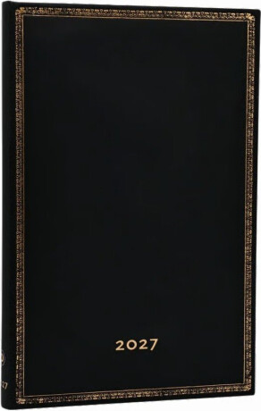 Diář Paperblanks 2027 Black Edition Maxi Vertical - 12M, Maxi, vertikální - 
