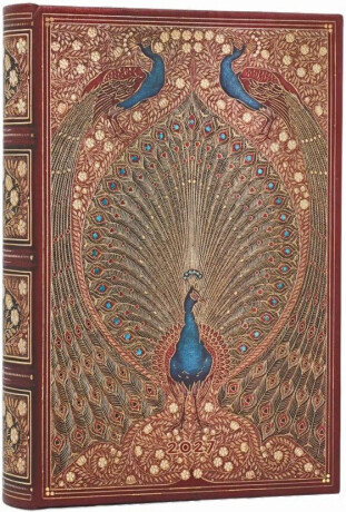 Diář Paperblanks 2027 Hafiz’s Peacocks - 12M, Mini, Denní - 
