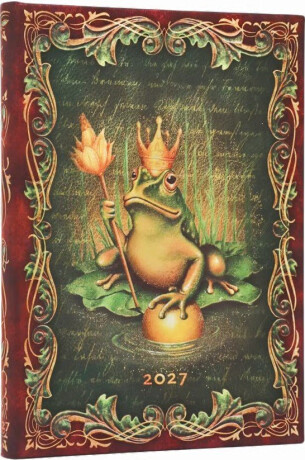 Diář Paperblanks 2027 The Brothers Grimm, Frog Prince Midi Horizontall - 12M, Midi, horizontální - 