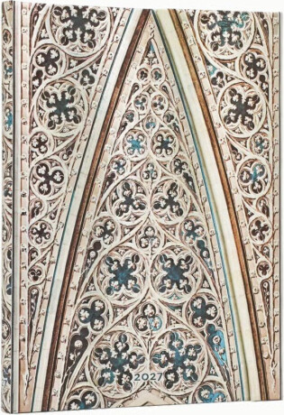 Diář Paperblanks 2027 Vault of the Milan Cathedral Midi Horizontall - 12M, Midi, horizontální - 