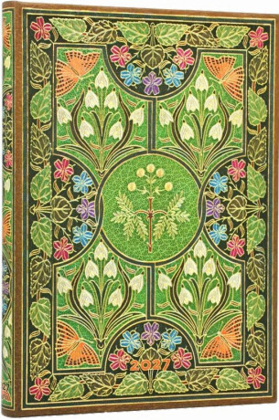 Diář Paperblanks 2027 Poetry in Bloom- 12M, Midi, Verso - 