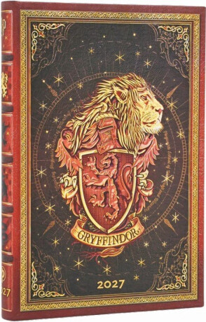 Diář Paperblanks 2027 Gryffindor Diary Mini Verso - 12M, Mini, verso - 
