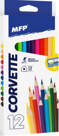 Pastelky MFP 12 ks triangular s ořezávátkem - neuveden