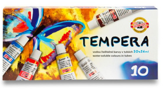 Temperové barvy 10ks - 