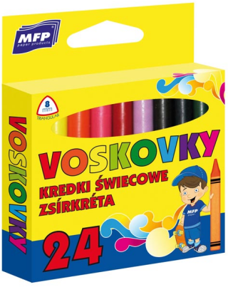 Voskovky MFP 24 ks barev - trojhranné - 