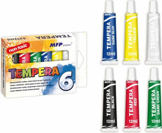 Temperové barvy set 6 ks 12ml - neuveden