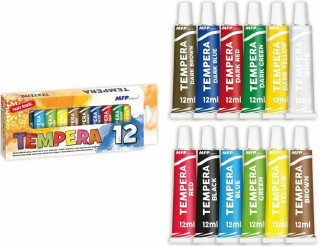 Temperové barvy set 12 ks 12ml - neuveden