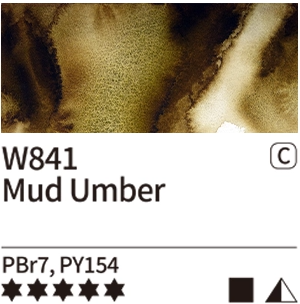 Akvarelová barva Mijello Tourmaline 15ml – 841 Mud Umber - 