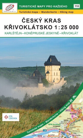 Český kras, Křivoklátsko 1 : 25 000 / 110 Turistické mapy pro každého - neuveden