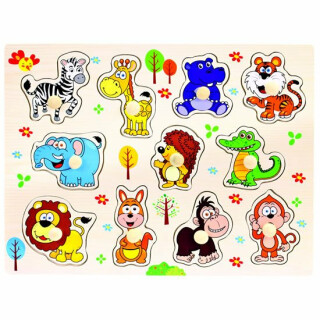 Dřevěné puzzle safari - neuveden