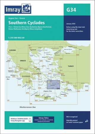 G34 Southern Cyclades (East Sheet) - Imray G Series