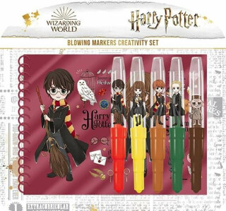 Set s foukacími fixy a notesem - Harry Potter (poškozené) - 