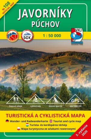 Javorníky Púchov 1 : 50 000 - 