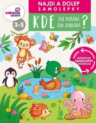 Najdi a dolep - Kde žijí zvířátka - neuveden