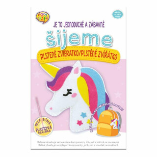 Kreativni sada Šijeme plstěné zvířátko - Jednorožec - neuveden