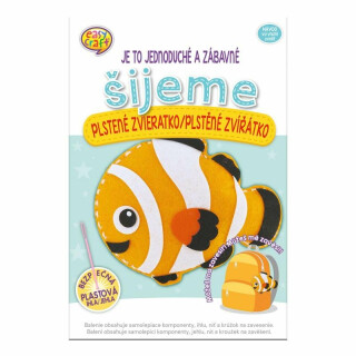 Kreativni sada Šijeme plstěné zvířátko - Ryba - neuveden