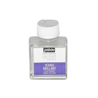 Lesklý lak vodou ředitelný pro akryl. barvy 75 ml - 