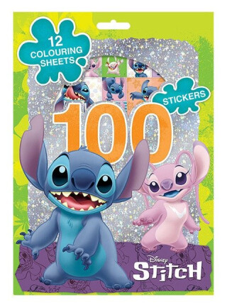 Lilo  Stitch - 100 samolepek s omalovánkovými listy - neuveden