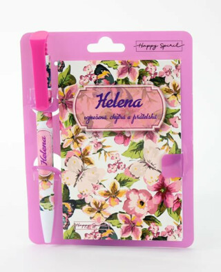 Magnetický bloček s propiskou HELENA - neuveden