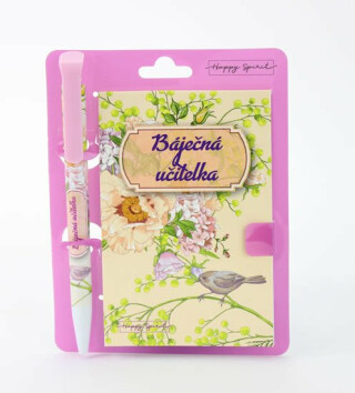 Magnetický bloček s propiskou Učitelka - neuveden