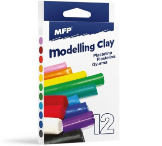 Modelovací hmota 12 ks barev 200g - neuveden