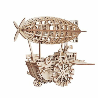 NiXiM Dřevěné 3D puzzle - Vzducholoď mechanická - neuveden