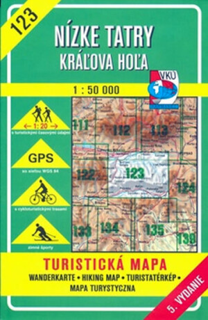 Nízke Tatry, Kráľova Hoľa 1 : 50 000 - kolektiv autorů