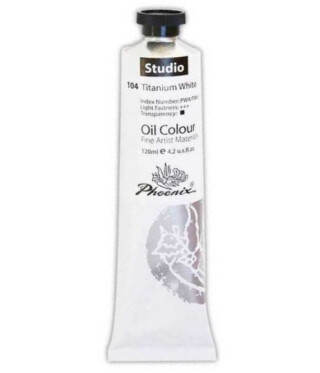 Olejová barva Phoenix 120ml – 104 Bílá titanová - 