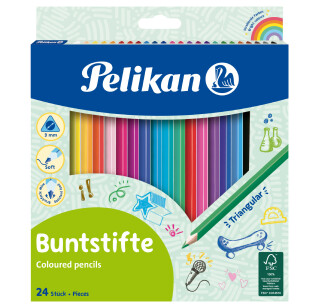 Pastelky trojhranné 24 ks - 