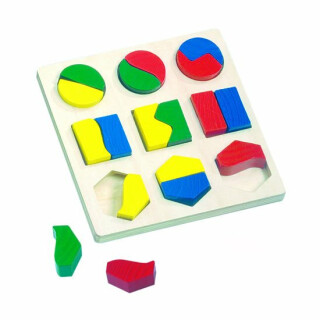 Puzzle - geometrické tvary (poškozené) - neuveden