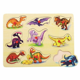 Puzzle na desce - Dinosauři - neuveden