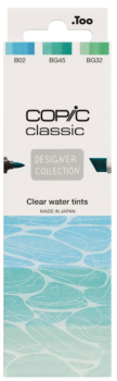 Sada markerů Copic Classic 3ks Clear water tints - 