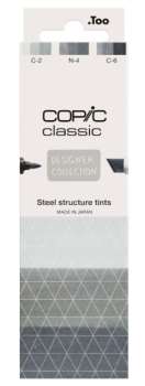 Sada markerů Copic Classic 3ks Steel structure tints - 