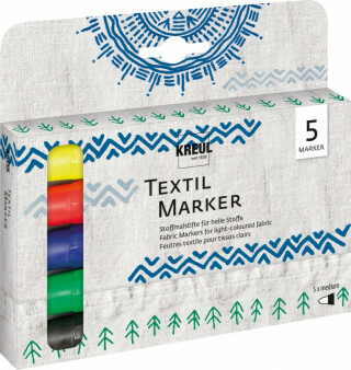 Sada markerů na textil Kreul 5ks - 