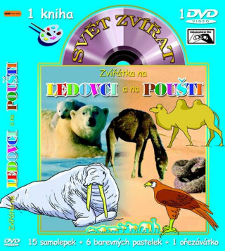 Svět zvířat - Zvířátka na ledovci a na poušti (kniha omalovánek s DVD) - neuveden