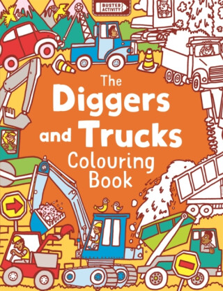 Diggers and Trucks Colouring Book - Chris Dickason