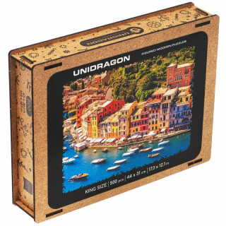 Unidragon dřevěné puzzle - Italská riviéra velikost L - neuveden