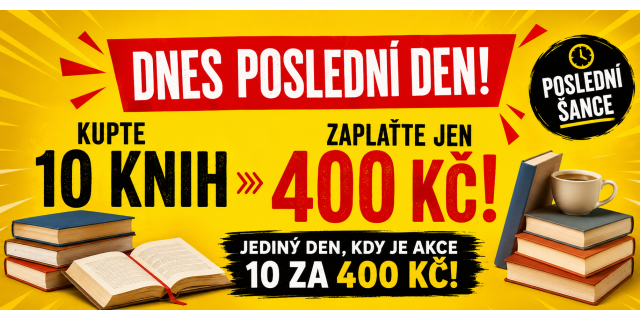 Kupte 10 knih a zaplaťte jen 500 Kč!